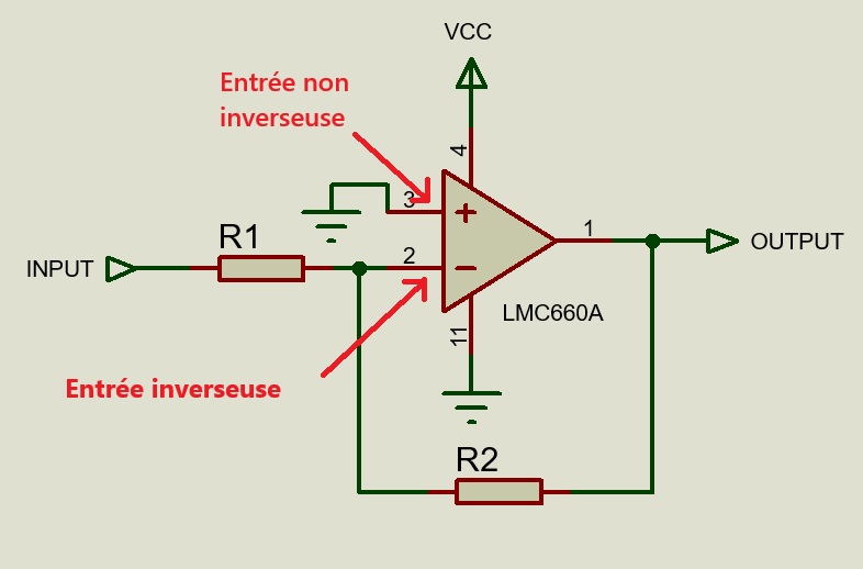 Montage avec un ampliop
